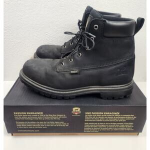 Irish Setter Work De Travail Hopkins 6" Black Leather Boot Mens Size 11 Red Wing